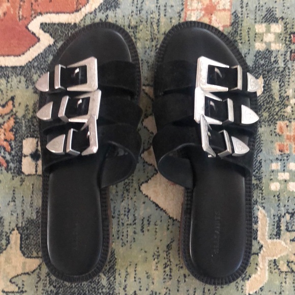 All Saints Buckle sandals size 7 - Picture 2 of 5